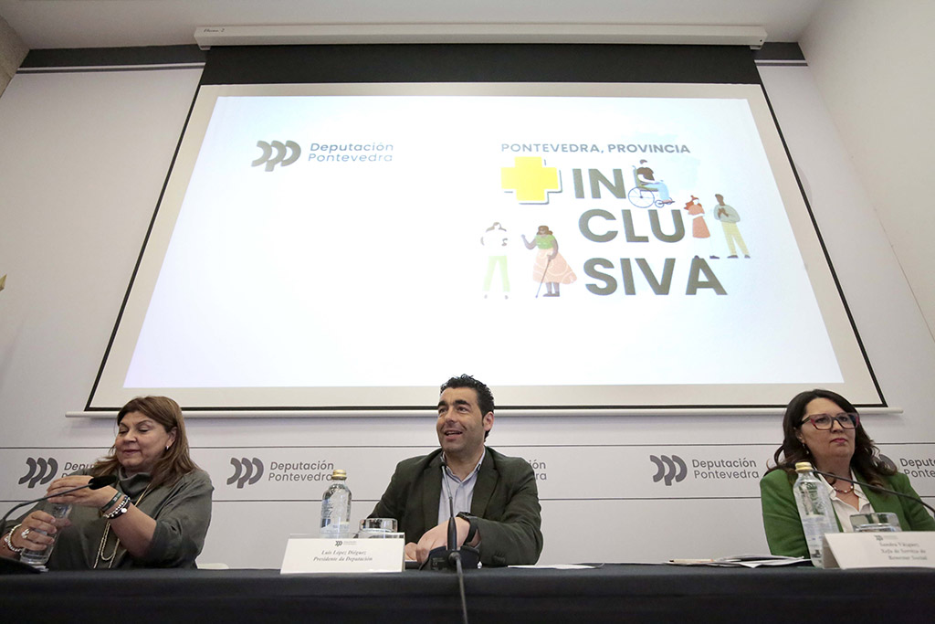 Luis López na presentación de Pontevedra, provincia +Inclusiva