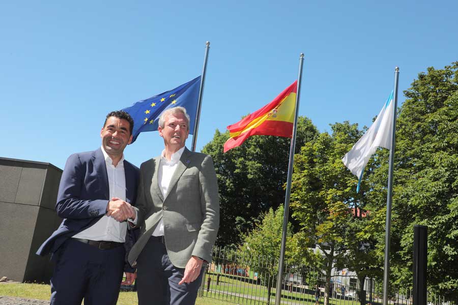 O presidente da Deputación na reunión co presidente da Xunta Alfonso Rueda 