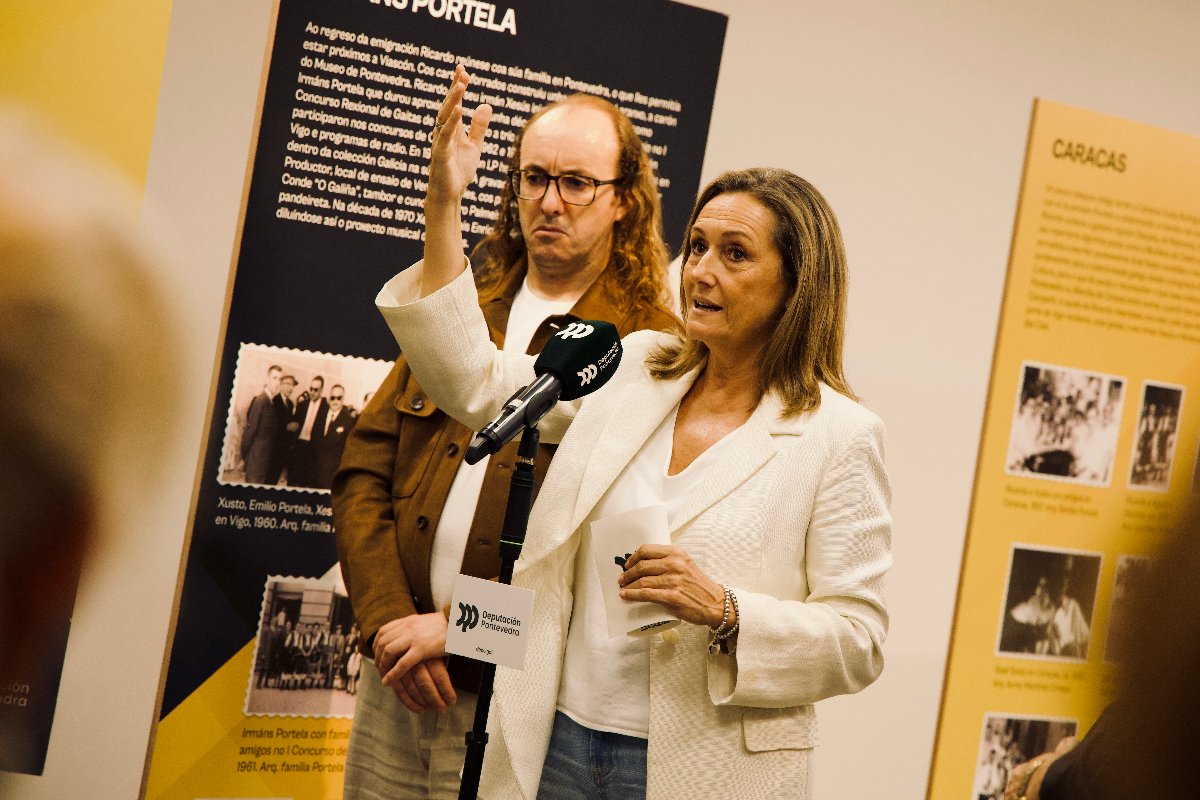 A sede da Deputación en Vigo inaugura a exposición ‘Ricardo Portela, inmorrente’, unha mostra sobre a figura dun mestre da gaita galega