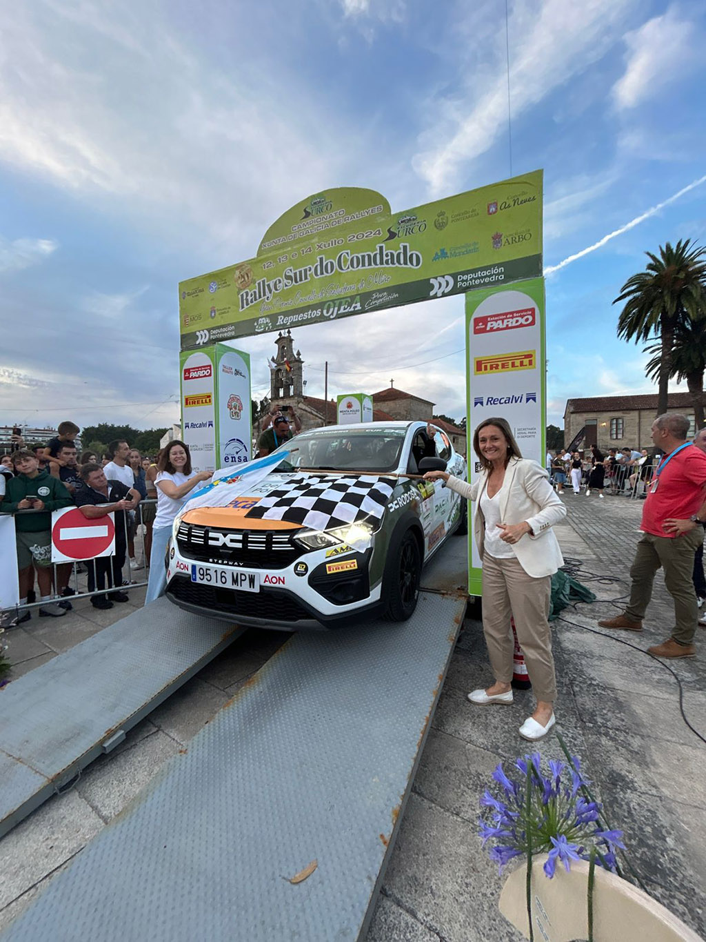 Luisa Sánchez no rally Sur Condado 