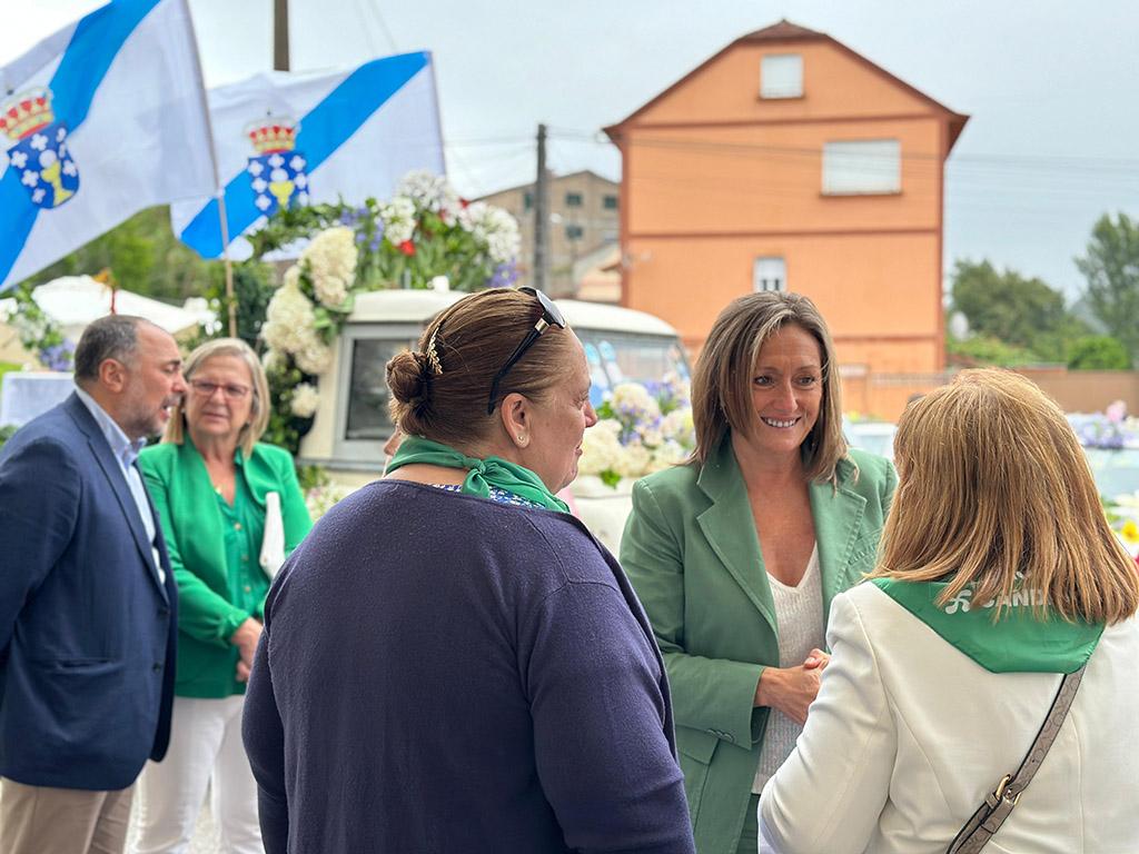Luisa Sánchez nas festas de Candeán