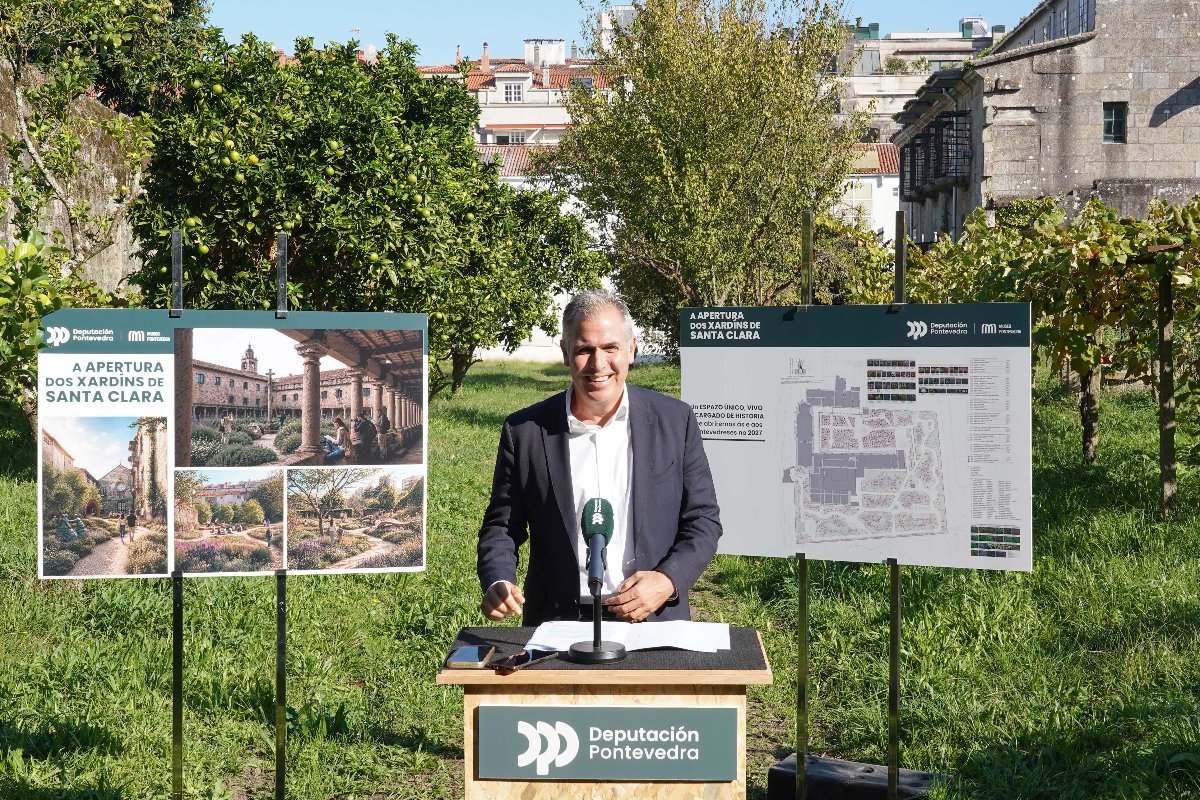Domínguez avanza que os xardíns de Santa Clara abrirán á cidadanía no 2027