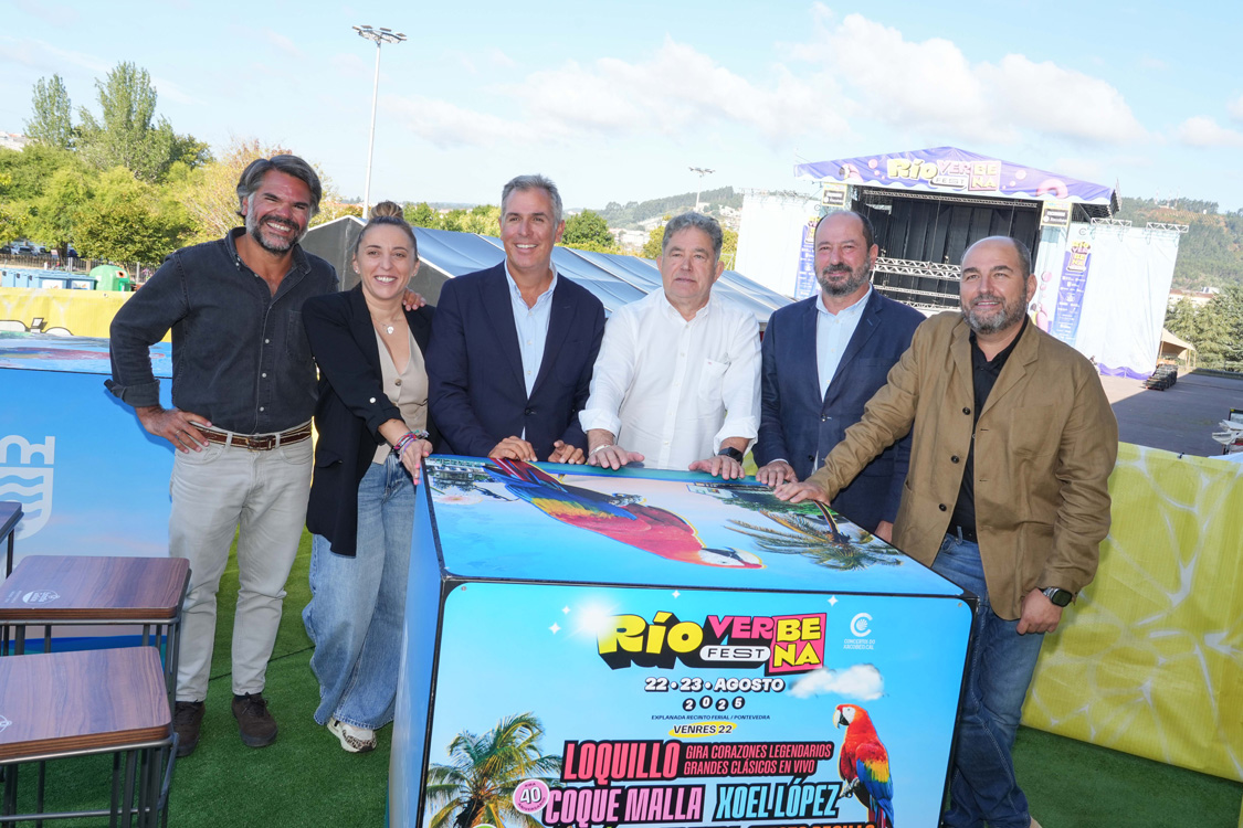 Rafa Domínguez na presentación do Río Verbena Fest 