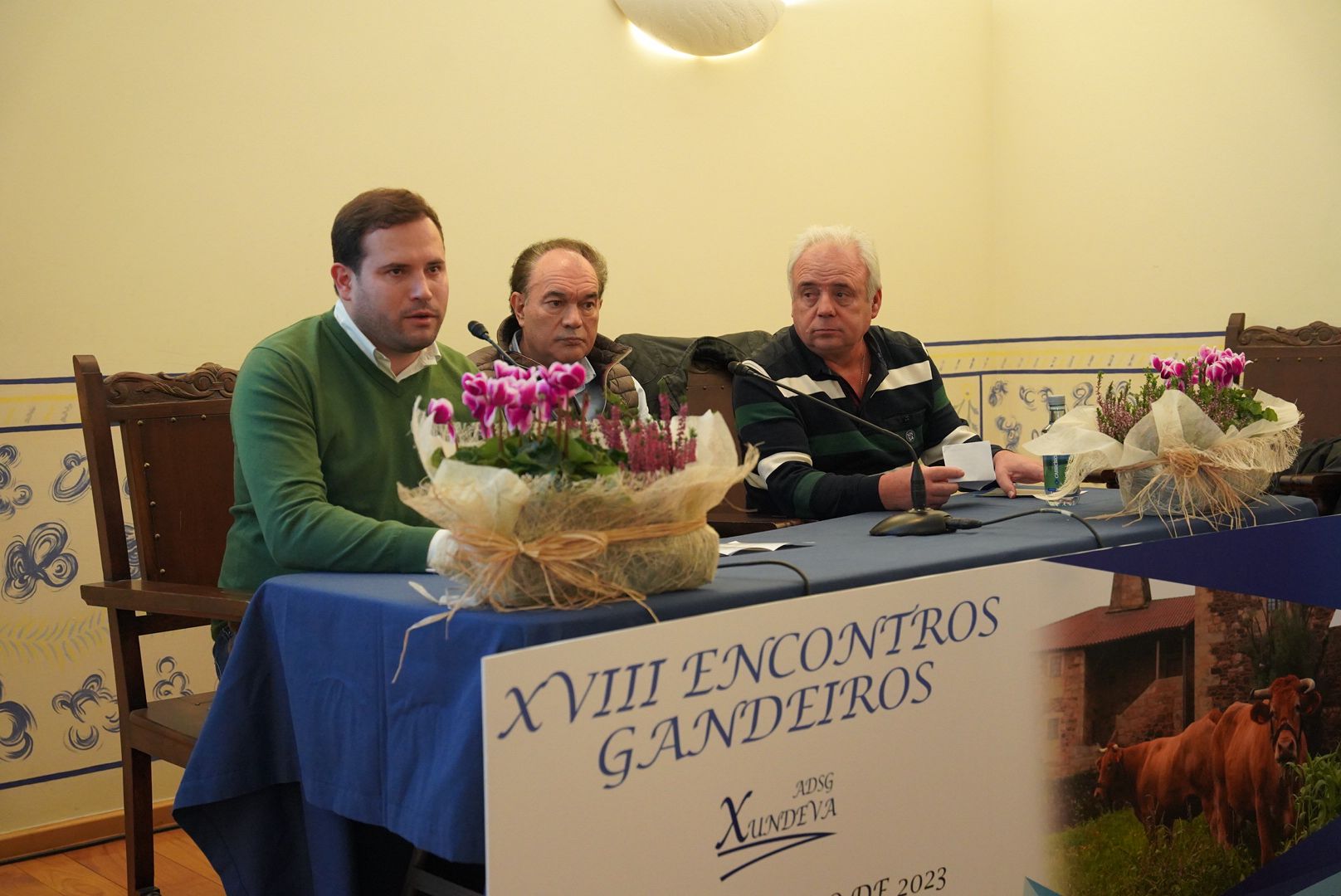 O deputado Jorge Cubela na clausura do encontro de gandeiros 