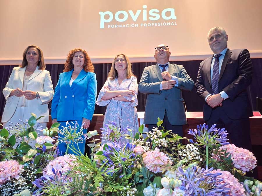 Luisa Sánchez na graduación dos técnicos de POVISA