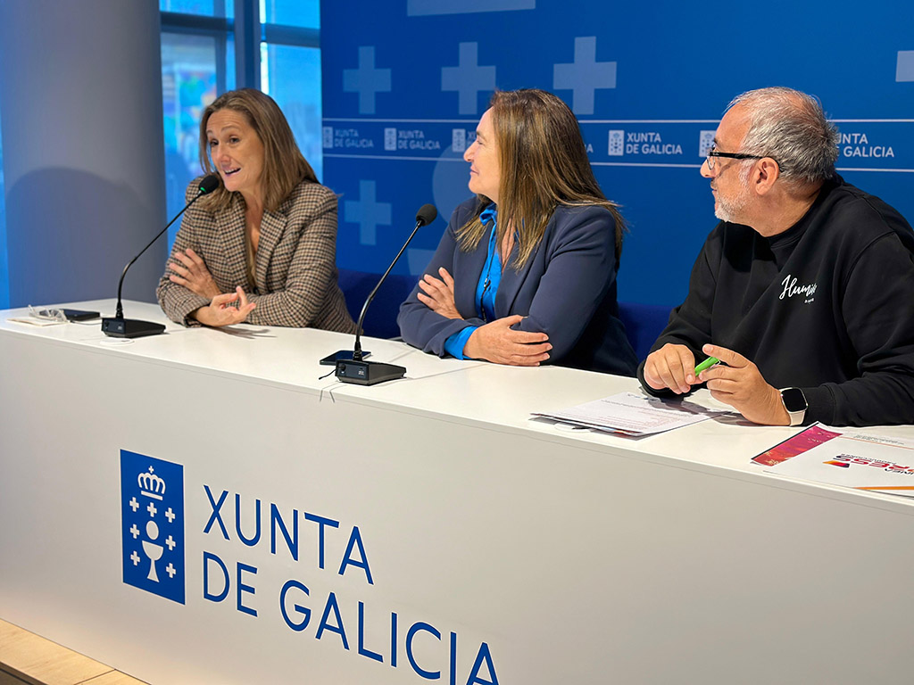 Luisa Sánchez  na presentacion do III Concurso de Escaparates de Vigo