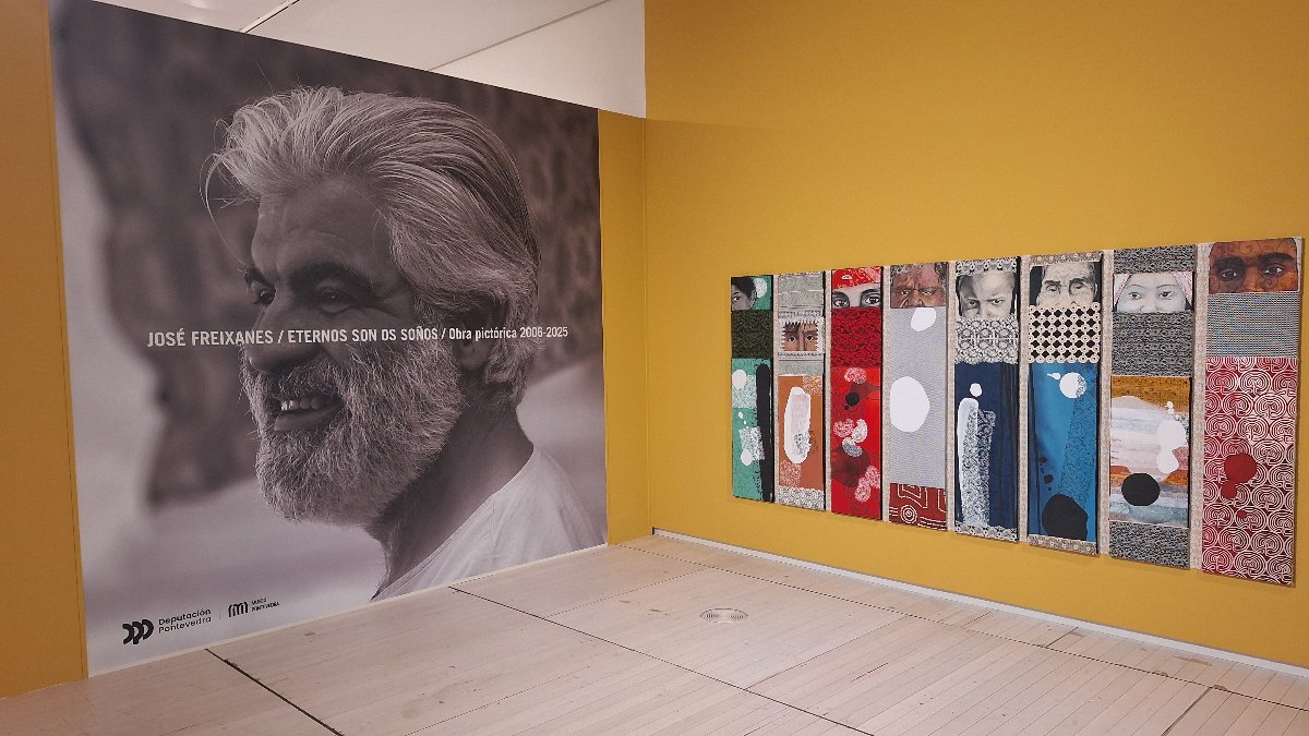 A Deputación reflexiona no Museo de Pontevedra sobre a obra de José Freixanes co seu irmán Víctor Freixanes, Asunta Rodríguez e Mercedes Rozas