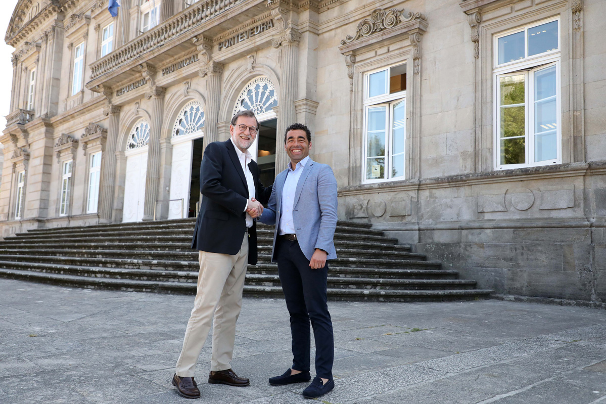 Mariano Rajoy y Luis López visita ao Pazo provincial
