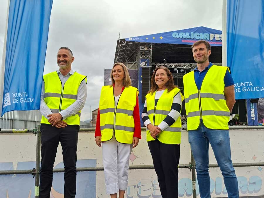 Luisa Sánchez nunha visita ao Galicia Fest