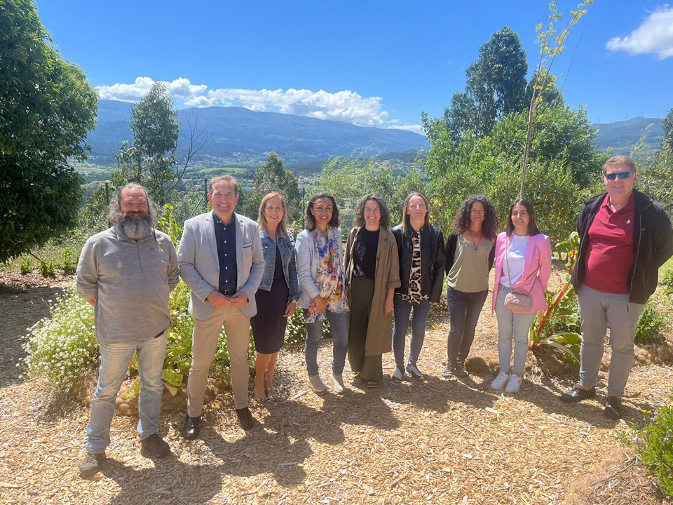María Ramallo asistiu  á inauguración do Plan Mestre, Deseño en Permacultura