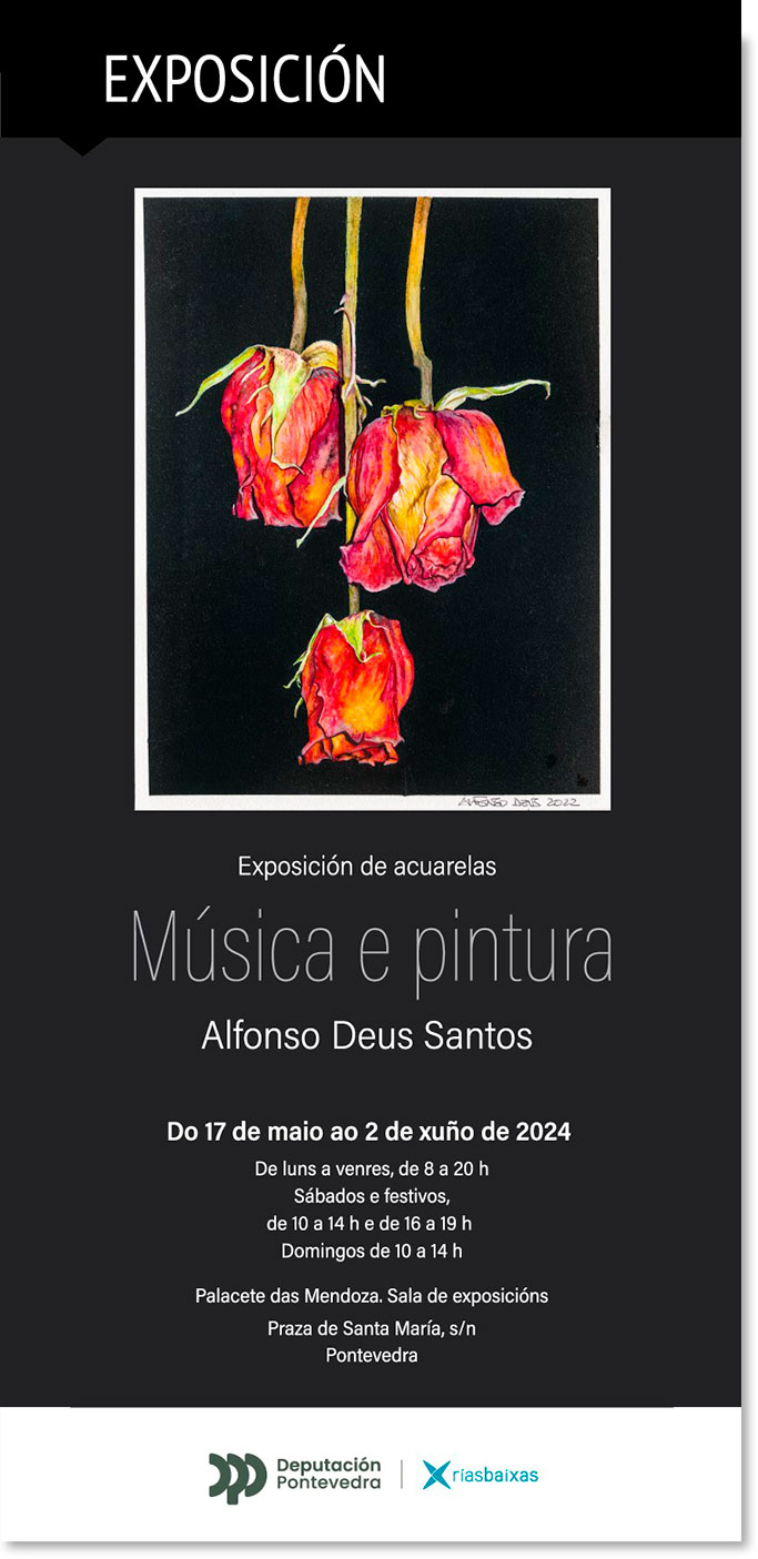 exposición Musica e pintura de Alfonso Deus