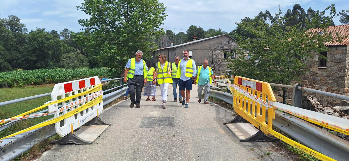 Visitas das bras de recuperación da contorna da Ponte das Achas