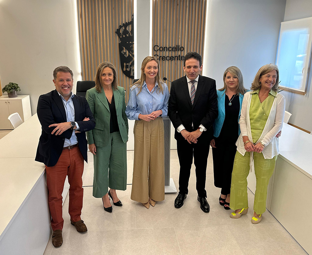 Luisa Sánchez inaugura as obras de reforma da Casa Consistorial de Crecente