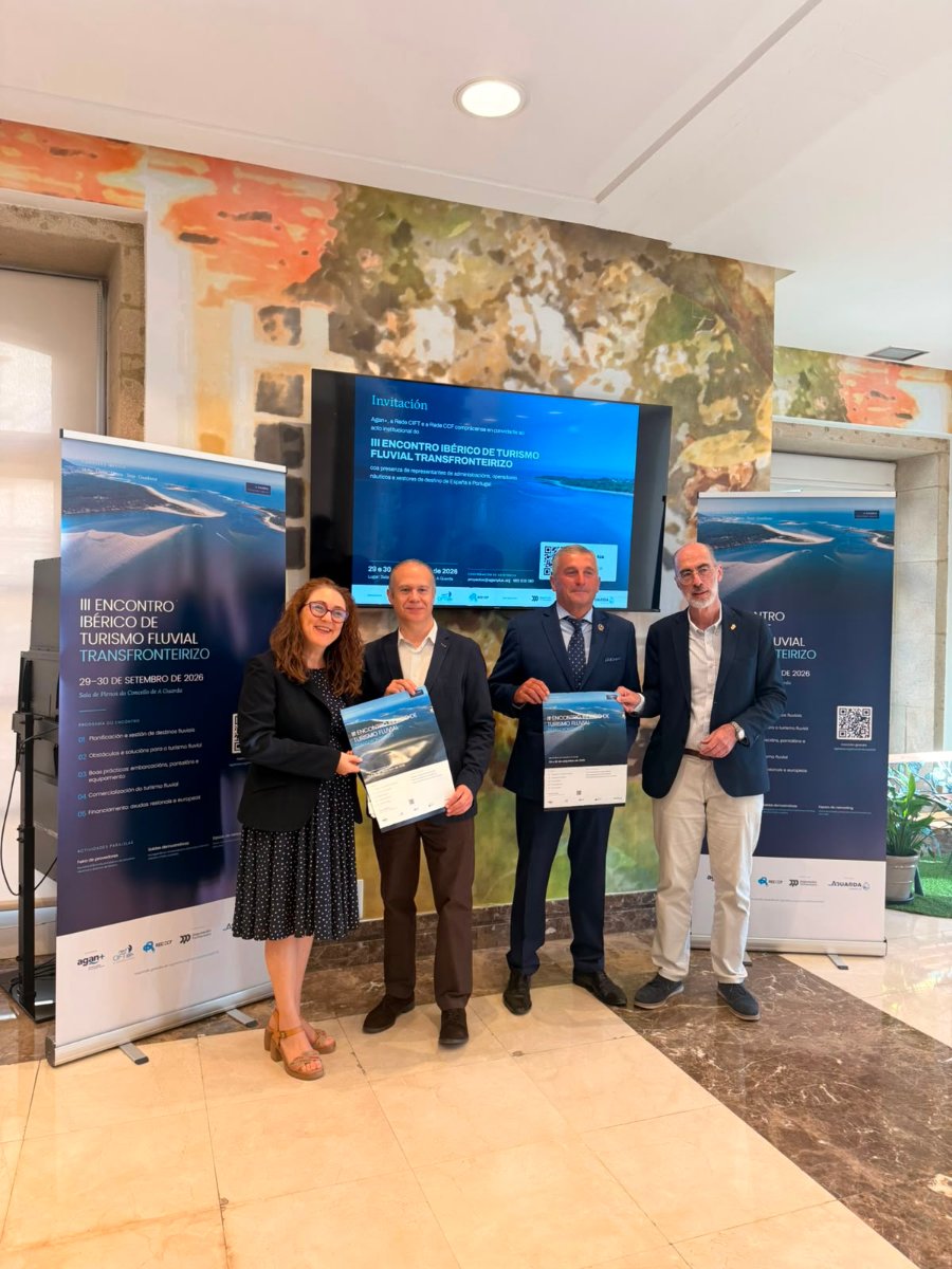 A Deputación presenta no Palacete das Mendoza o III Encontro de Turismo Fluvial Transfronteirizo que acolle A Guarda os días 29 e 30 de setembro