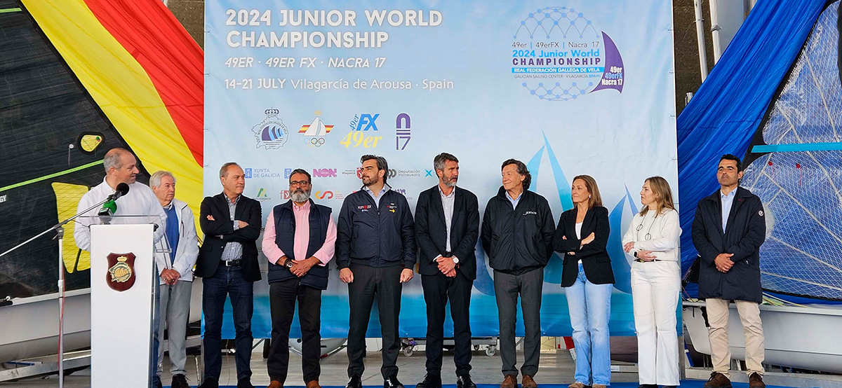 Presentación do  Campionato do Mundo Xuvenil das clases 49er, 49er FX E Nacra 17