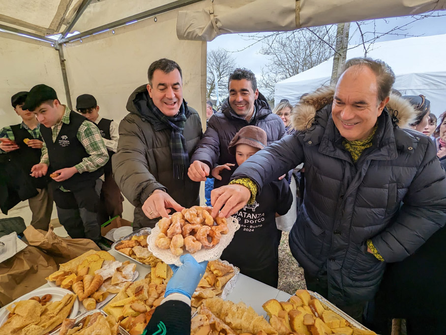 Luis López na XXIV Matanza Tradicional do Porco de Lalín