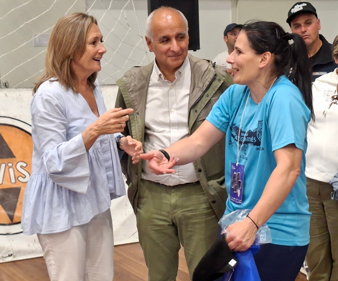 Luisa Sánchez celebra a clasificación do Atlético Guardés para a final da EHF European Cup