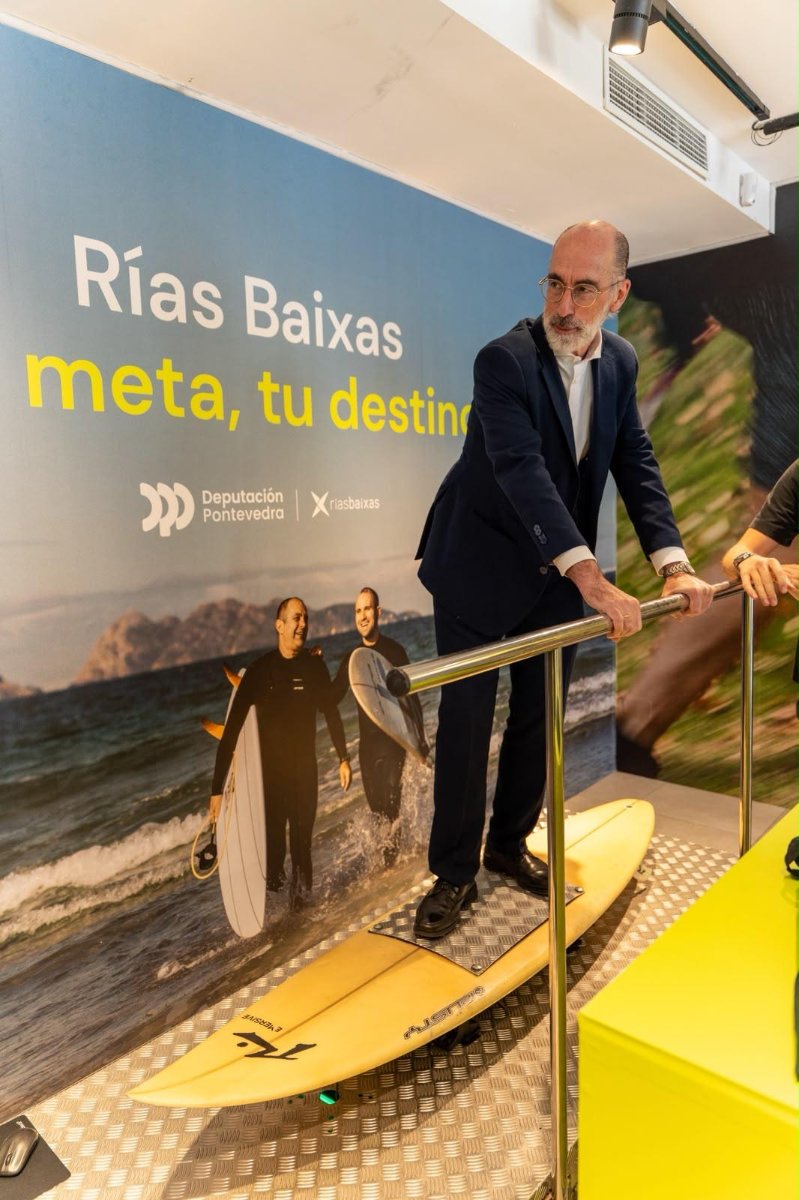 A Deputación concentra milleiros de persoas nas primeiras 24 horas do espazo pop-up temporal instalado en Madrid para fomentar experiencias arredor da campaña “Rías Baixas: a túa meta, o teu destino”