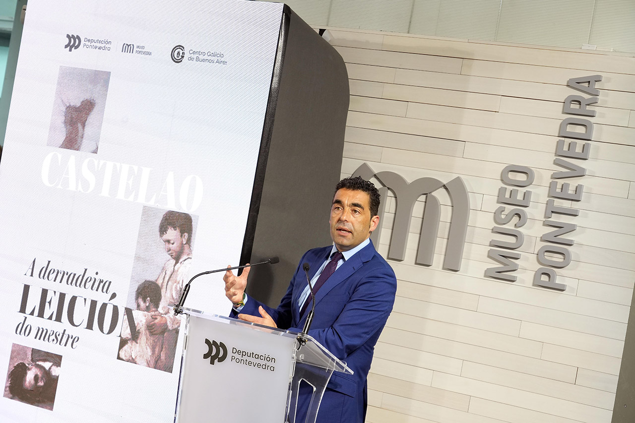Luis López e Rafa Domínguez animan a todos os galegos a contemplar a Derradeira Leición do Mestre de Castelao, un símbolo de memoria, lazos coa diáspora e cultura, que protagoniza unha exposición “histórica” no Museo