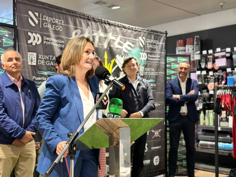 Luis Sánchez na presentación da Vigo Battle os Teams