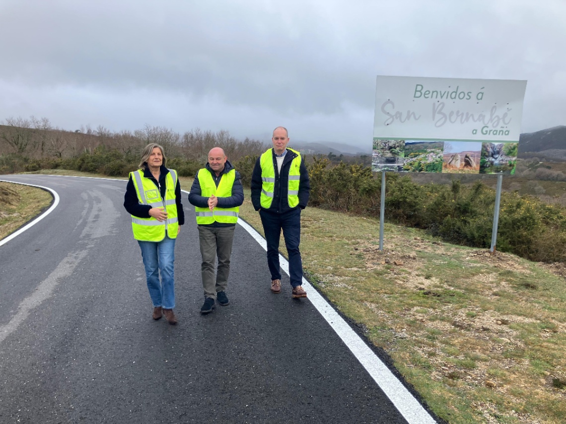 A Deputación está a investir 280.000 € en obras de conservación de firmes en catro estradas provinciais que atravesan o Concello de Covelo