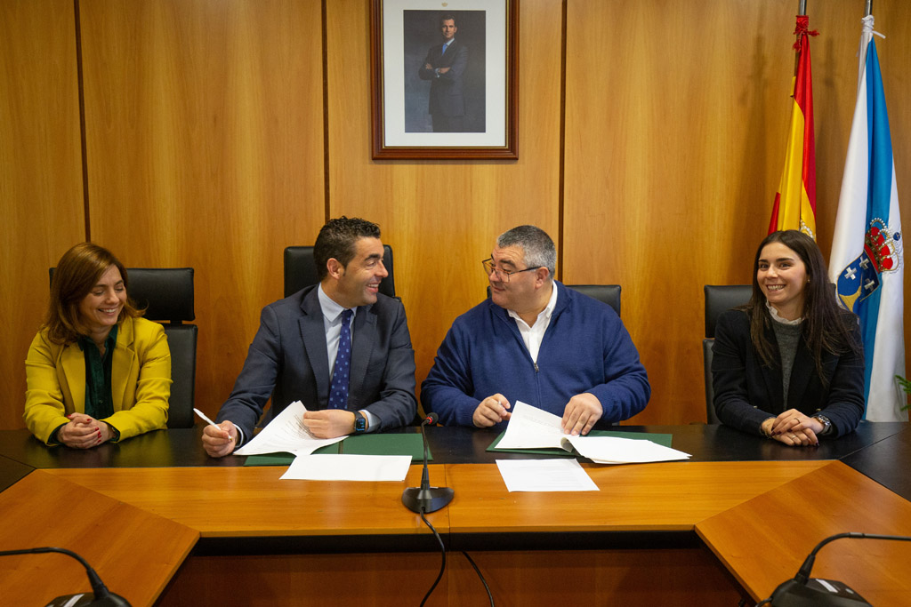 Luis López e o alcalde, David Castro