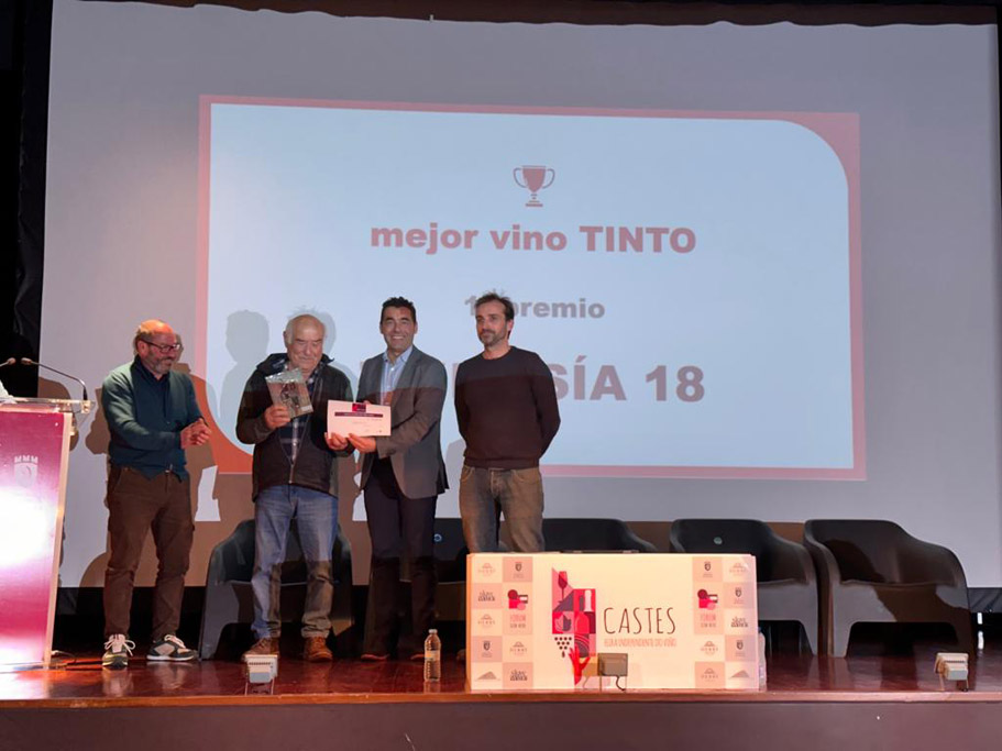 Luis lópez na gala de entrega de premios Castes do Viño 2023