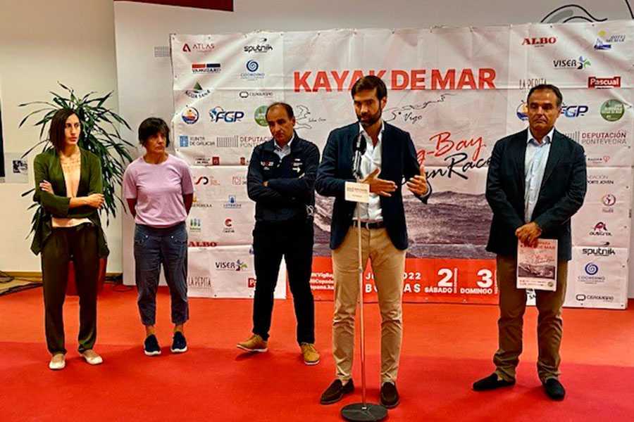  
		A sede da Deputación en Vigo acolle a presentación da Copa de España de Kayak de Mar, que trae ás augas da ría esta fin de semana a máis de 400 palistas
	