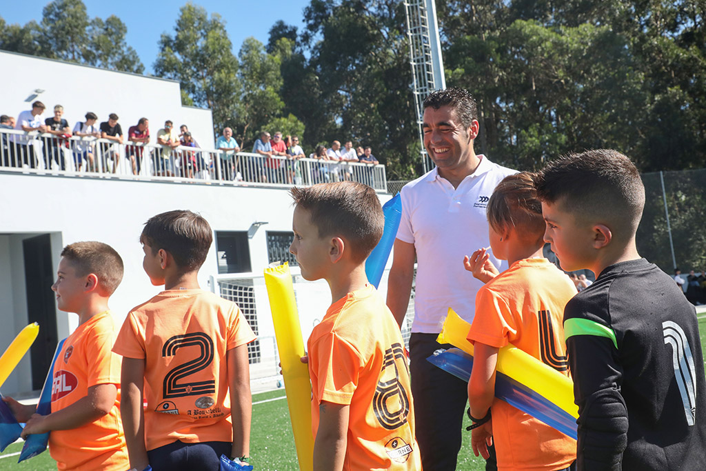 Luis López no campo de fútbol do Cruceiro