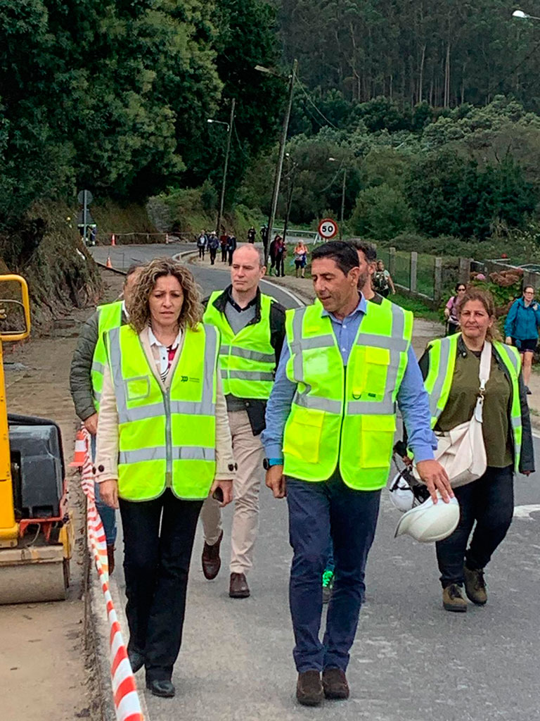 Isabel Couselo recorreu esta actuación de seguridade viaria
