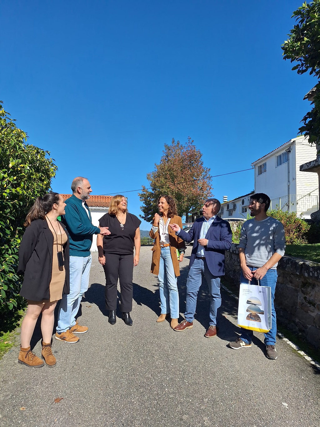 Javier Tourís coa delegación do Instituto Politécnico de Leiria