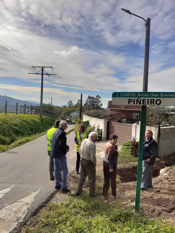 Visita a estrada provincial EP-8403 Cuntis-Alto da Cruz