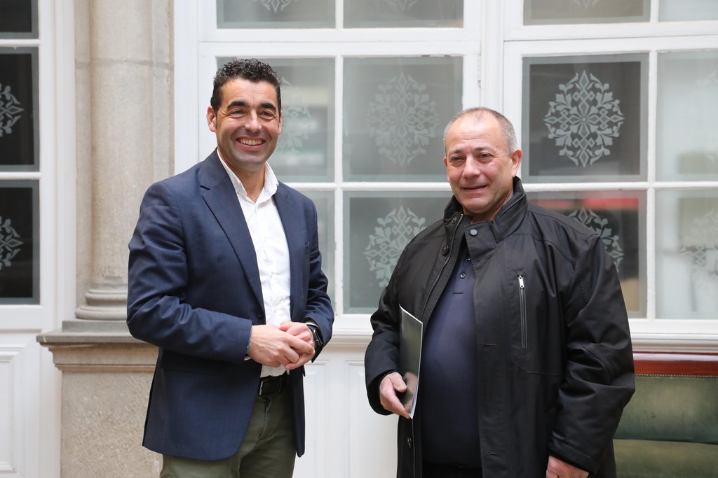 Luis López co alcalde de Campo Lameiro, Carlos Costa