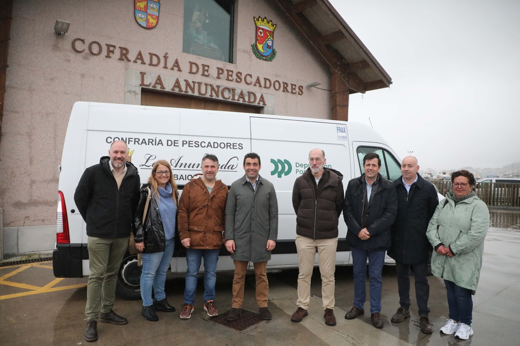 Luis López na confraría de pescadores La Anunciada de Baiona
