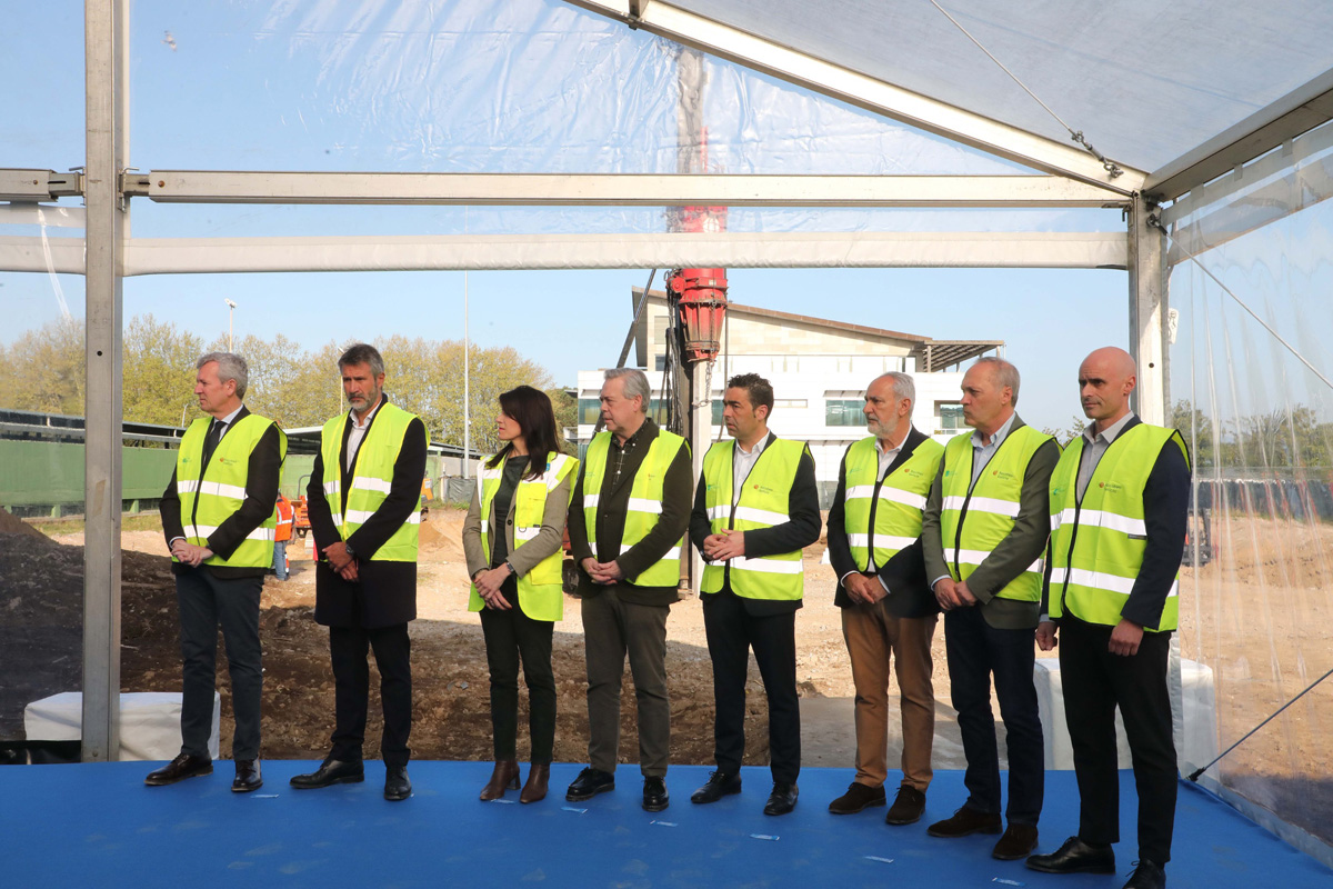 Acto de inicio das obras de construción do novo centro de saúde de Vilagarcía