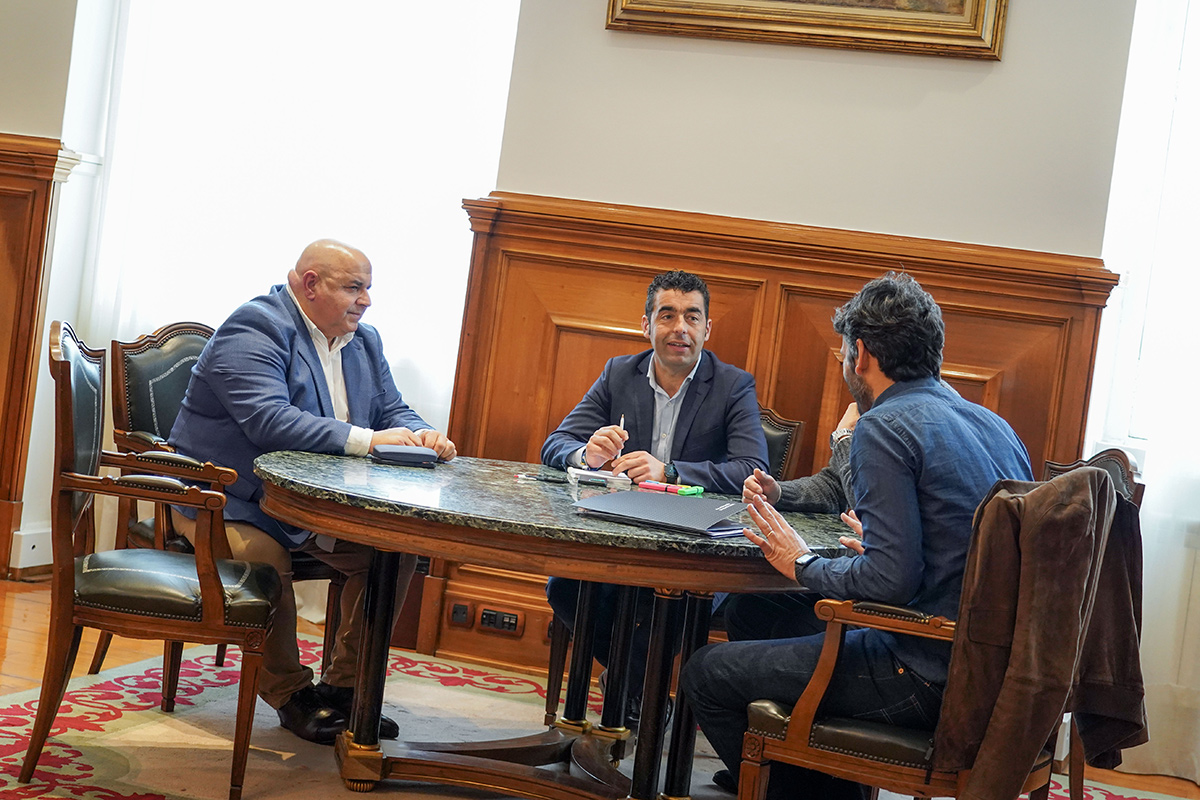 Encontro co presidente da Federación Galega de Fútbol