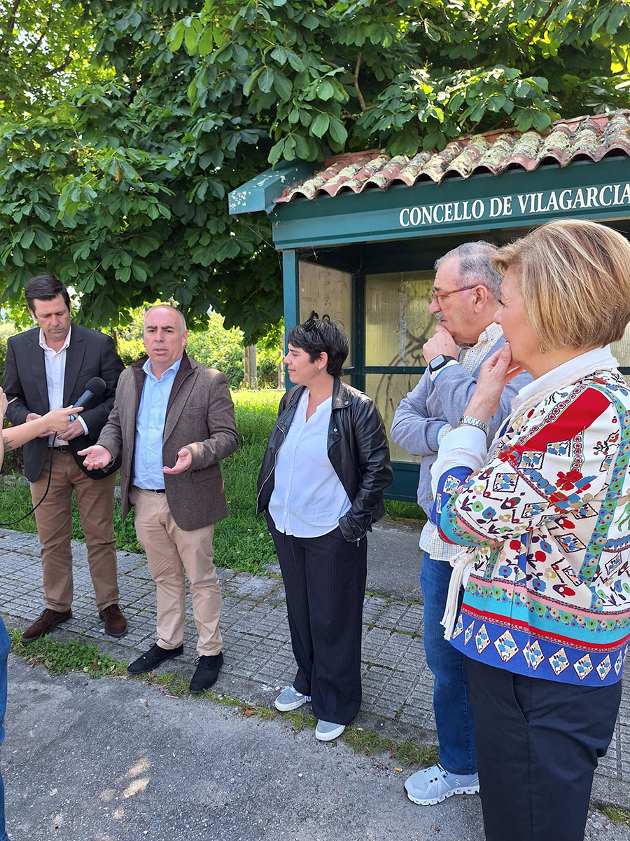 Os deputados provinciais Javier Tourís e Marcos Guisasola visitaron hoxe o concello
