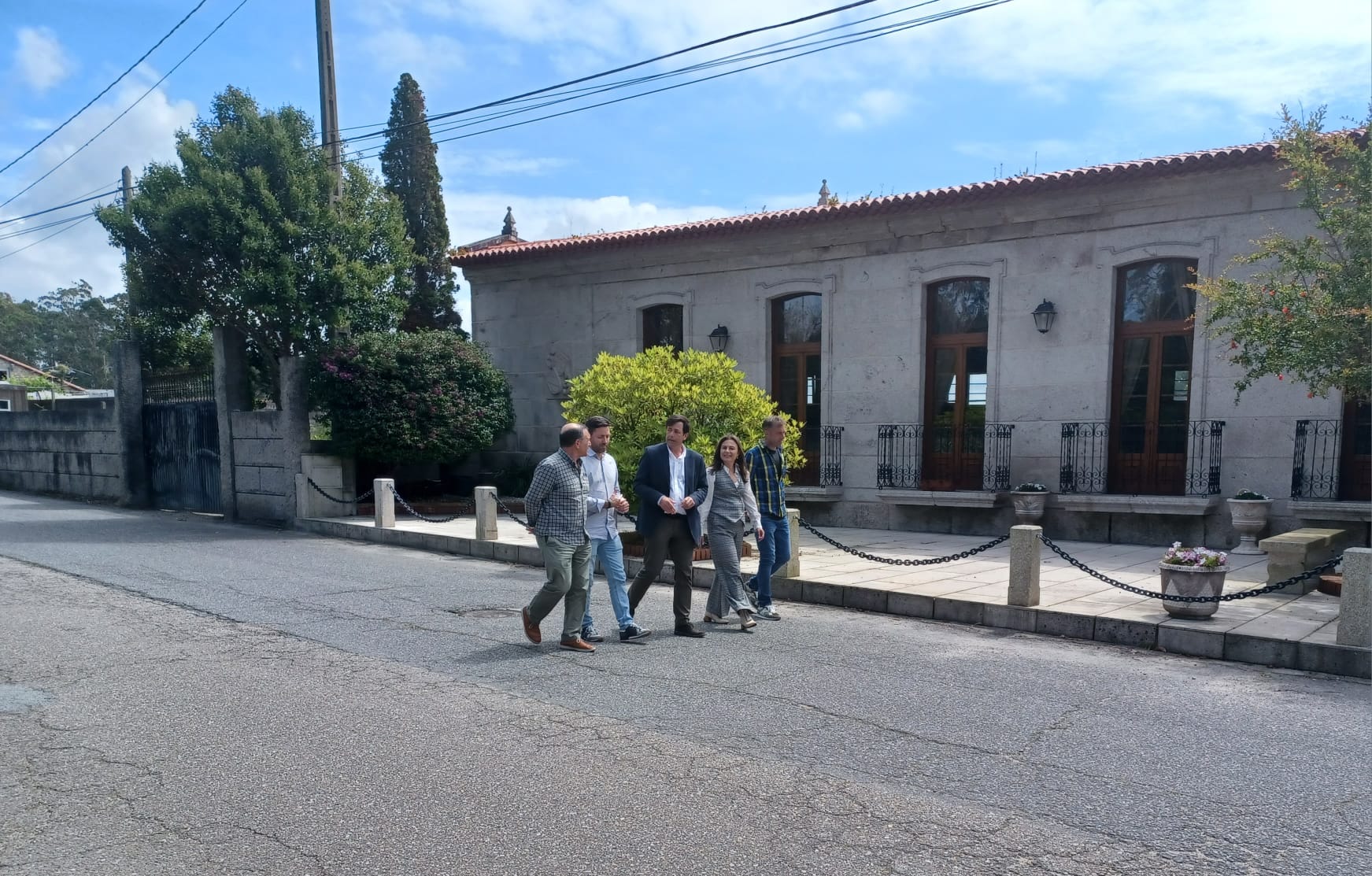 O deputado provincial Marcos Guisasola visitou hoxe o concello