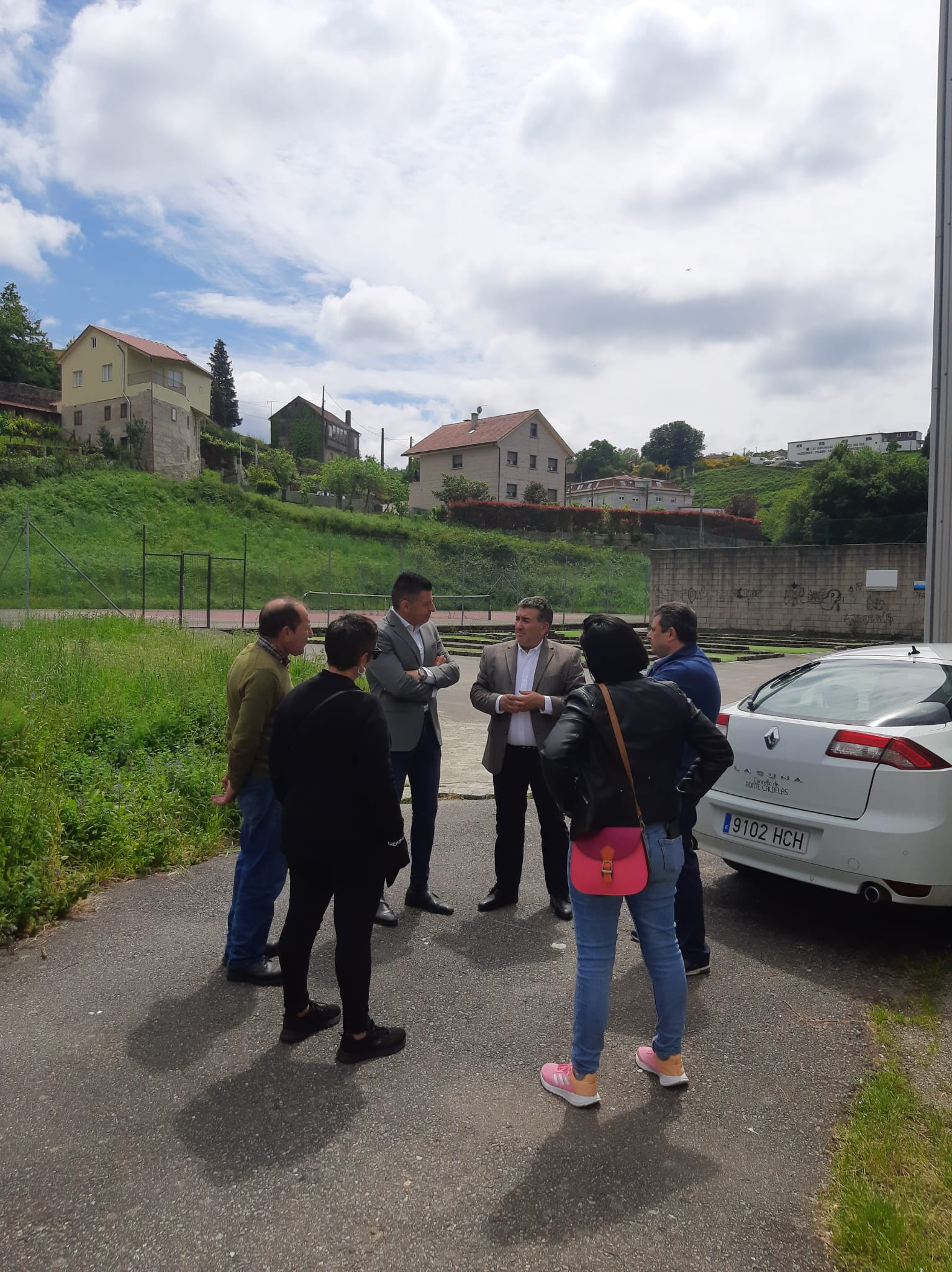 O deputado provincial Ricardo Martínez visitou hoxe o concello