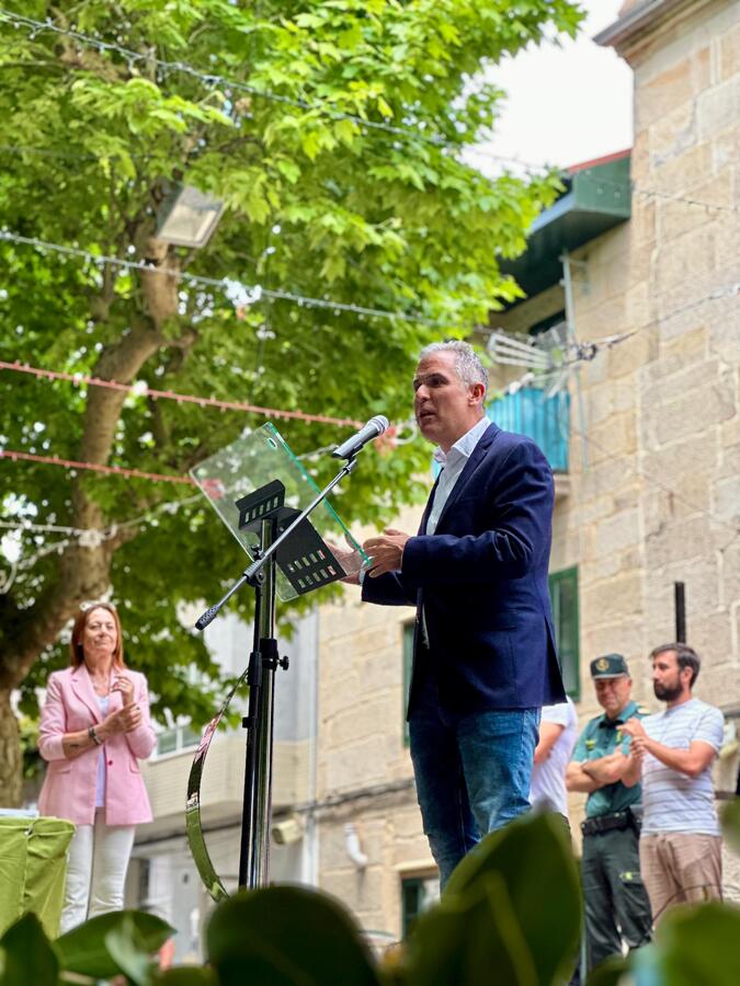 Rafa domínguez na festa da troita