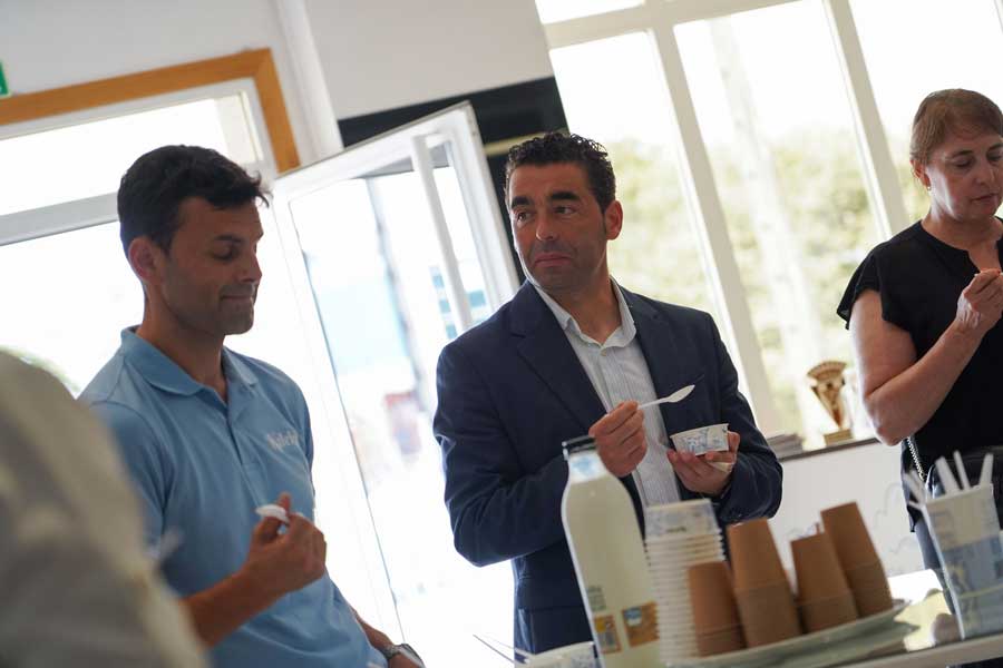 O presidente Luis López nas instalacións de kalekoi