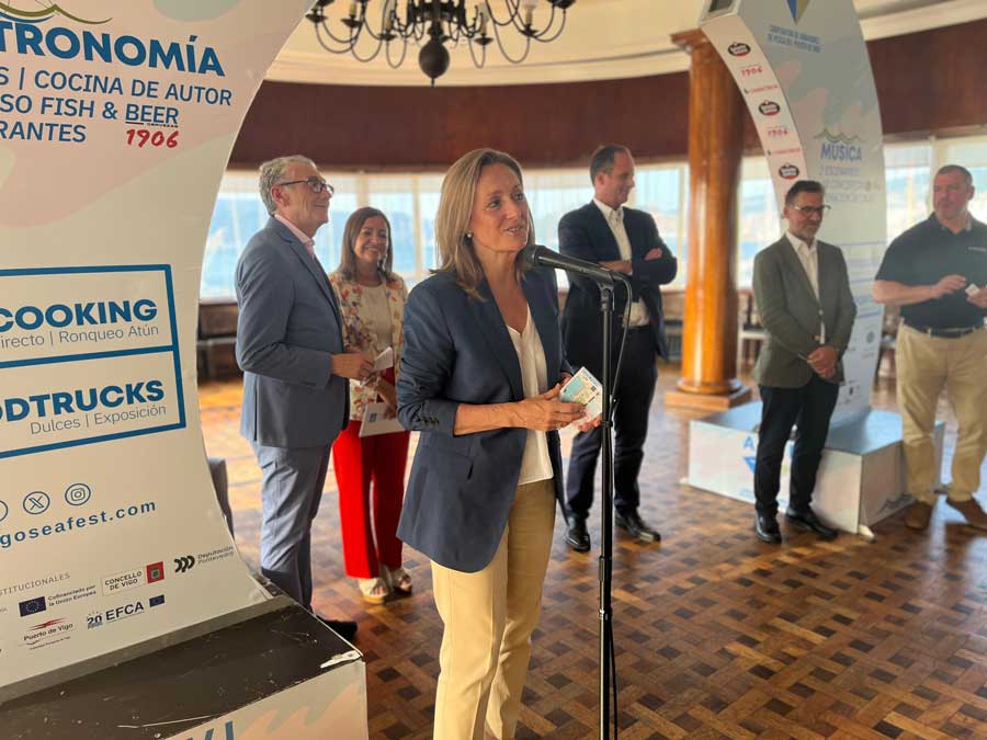 Luisa Sánchez na presentación do Seafest