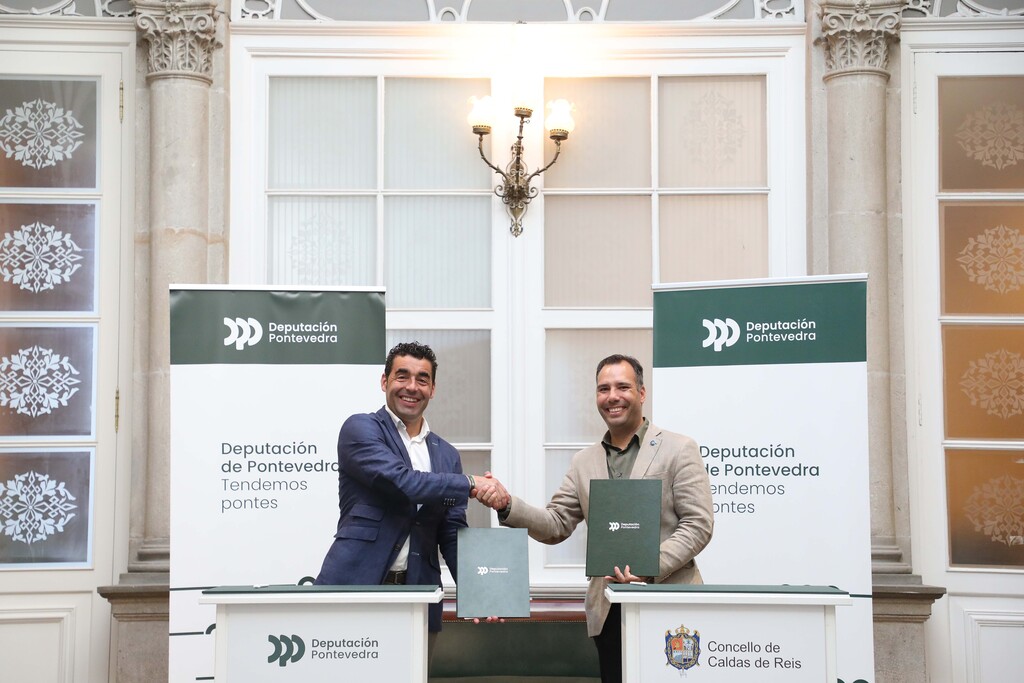 Luis López co alcalde de Caldas de Reis, Jacobo Pérez