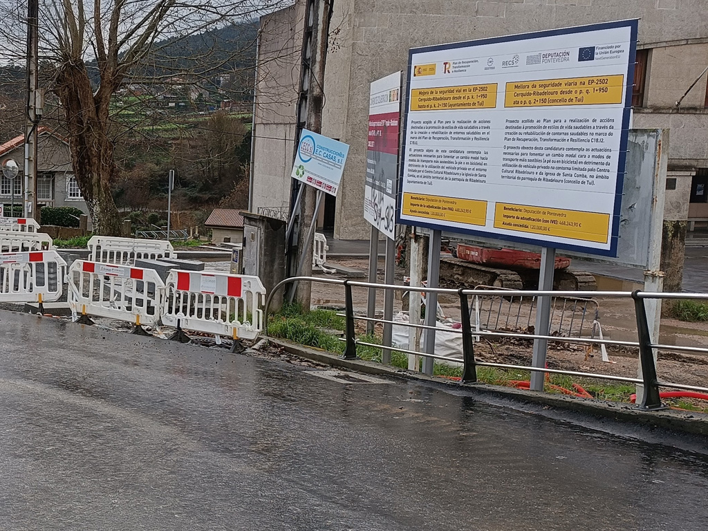 Cartel de obra EP-2502 Tui