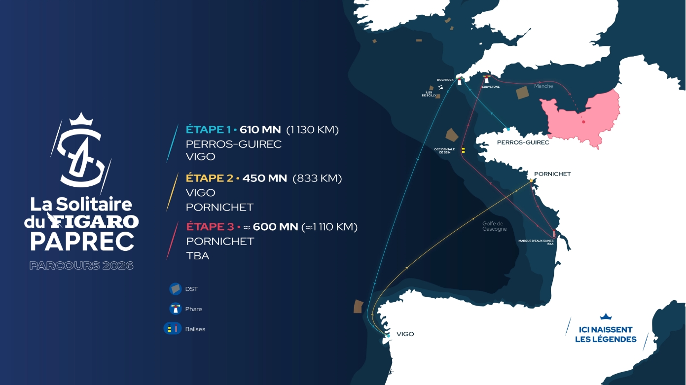 57.ª edición de La Solitaire du Figaro Paprec 2026