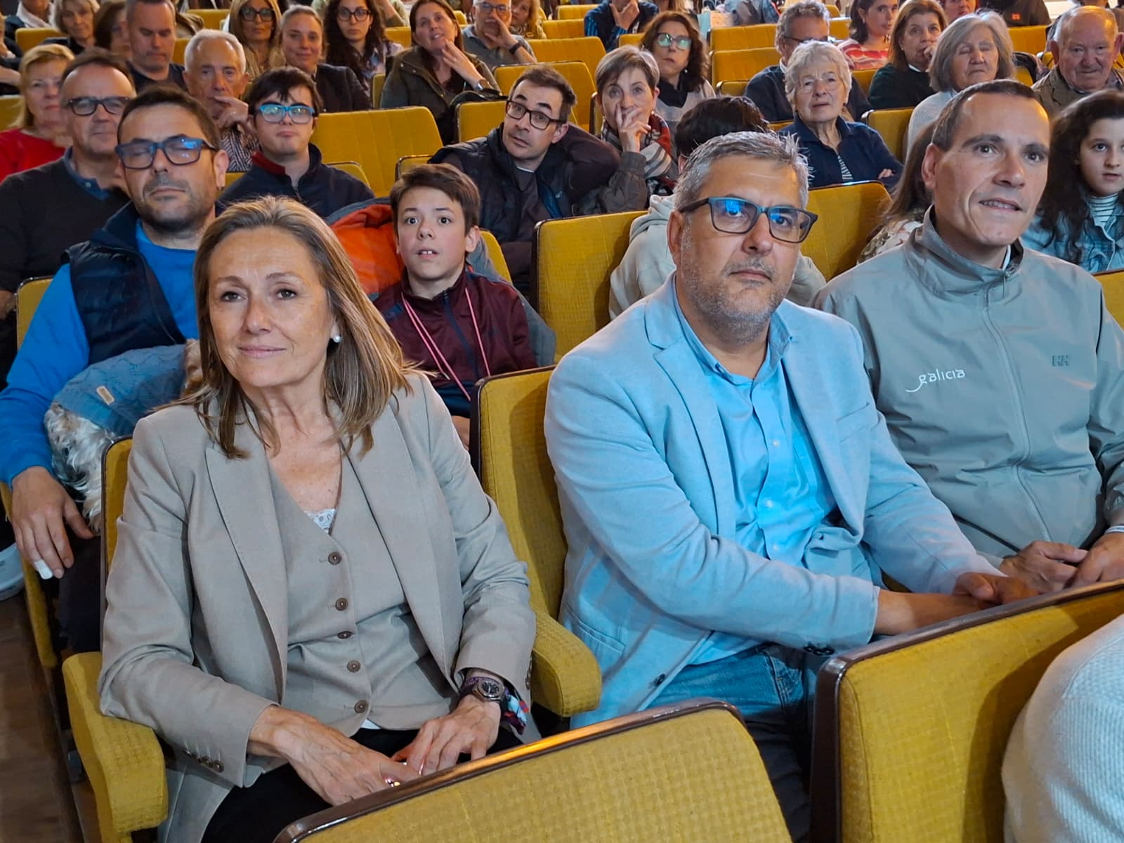 Luisa Sánchez asiste en Vigo á proxección do documental de DisCamino ‘A nena que quería correr’