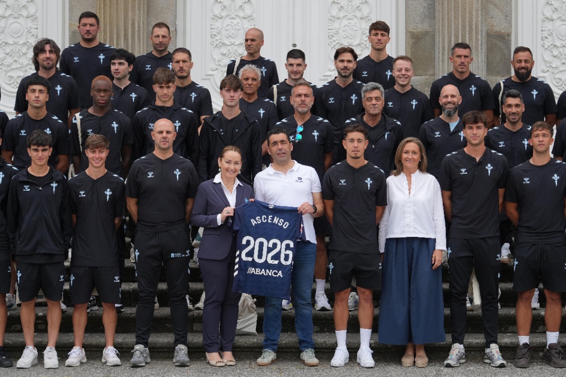 Luis López e Luisa Sánchez felicitan o Celta polo histórico ascenso do seu filial: “É unha era de ouro. Celta en Europa, Fortuna en Segunda e unha marca feita na Madroa”