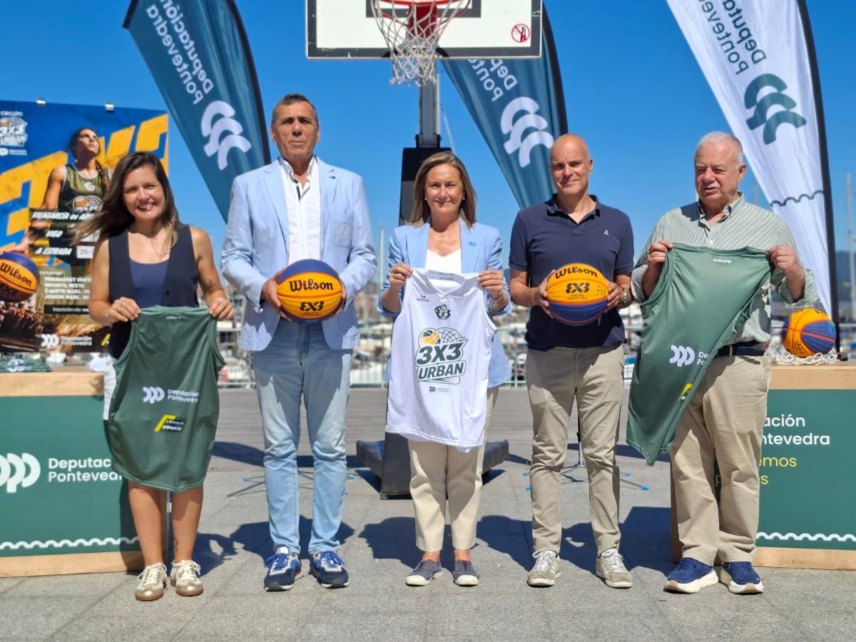 A Deputación de Pontevedra e a Federación Galega de Baloncesto poñen en marcha o circuíto 3x3 Urban, con tres sedes na provincia durante o mes de xullo