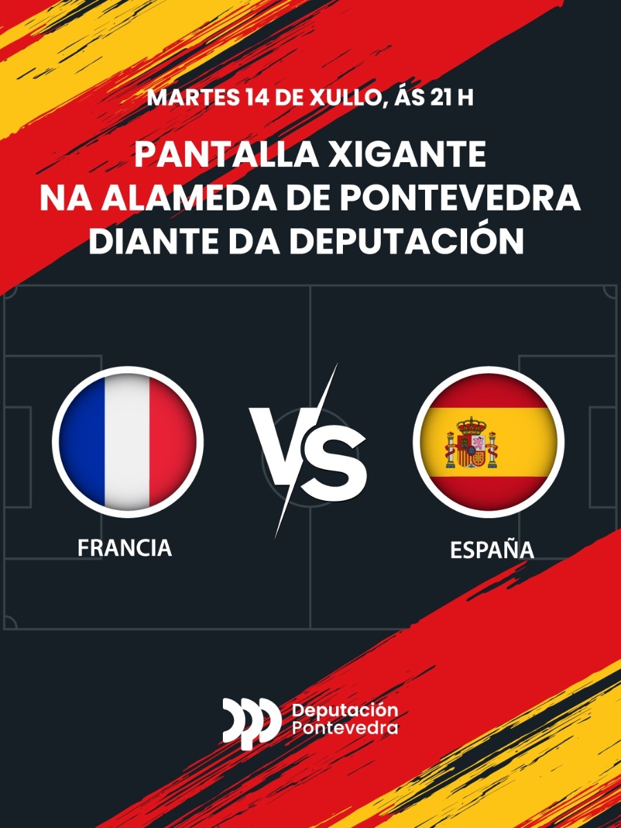 Luis López e Rafa Domínguez convidan a seguir o España-Francia das semifinais do Mundial na pantalla xigante que instalará a Deputación na Alameda de Pontevedra