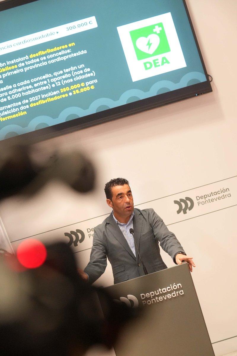 Luis López anuncia un plan para converter Pontevedra na primeira provincia cardioprotexida de España
